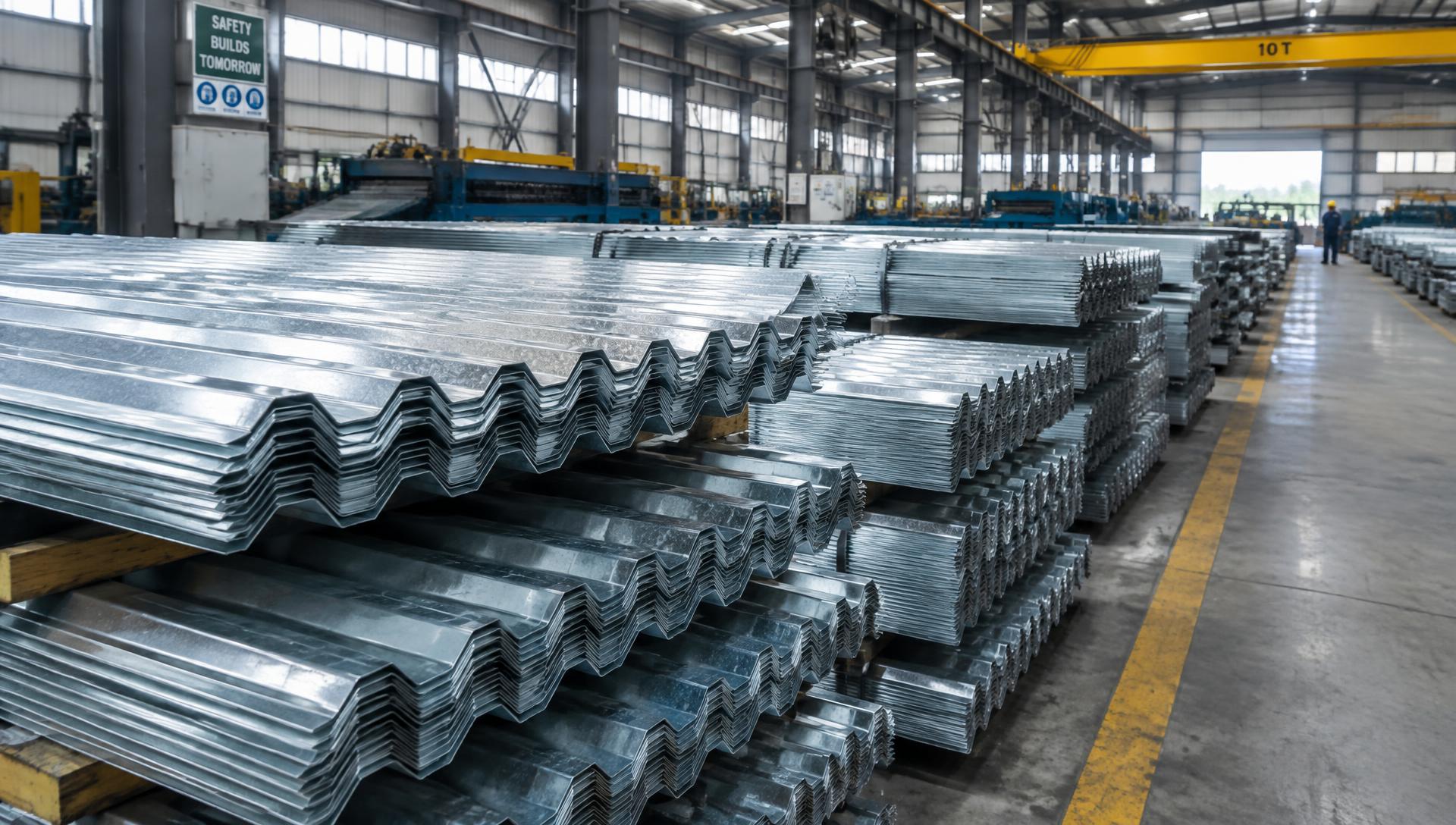 Fabricação de telhas metálicas